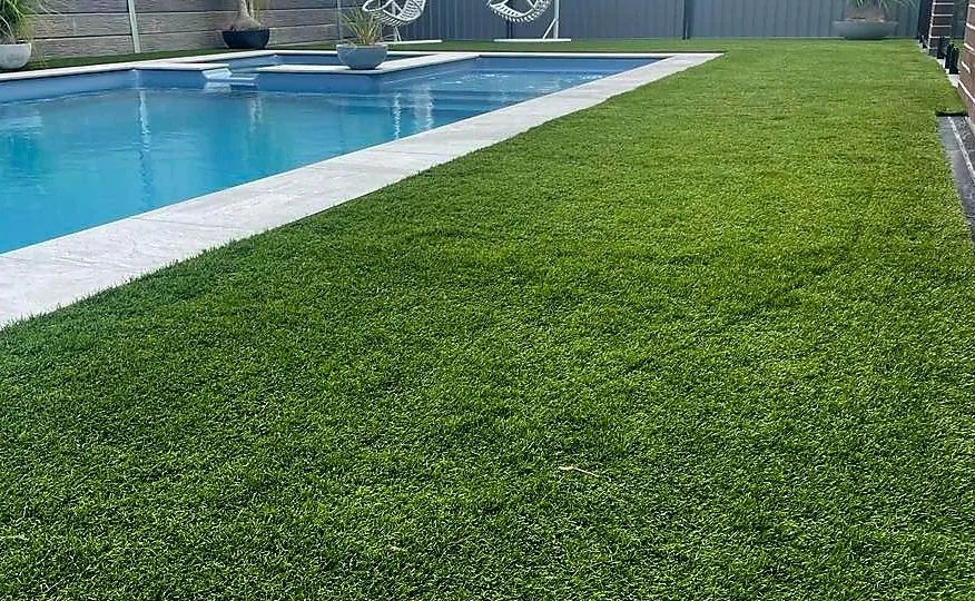 artificial grass pool landscaping no slip astro turf All About Turf