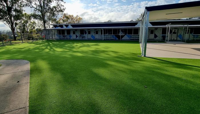 Astro turf installation fake grass school Gold Coast All About Turf