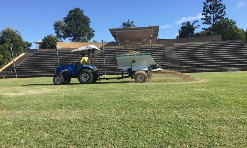 Sports Turf Services Topdressing Sportsfield oval All About Turf