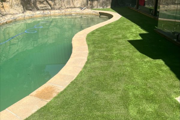 synthetic turf pool surrounds fake grass All About Turf